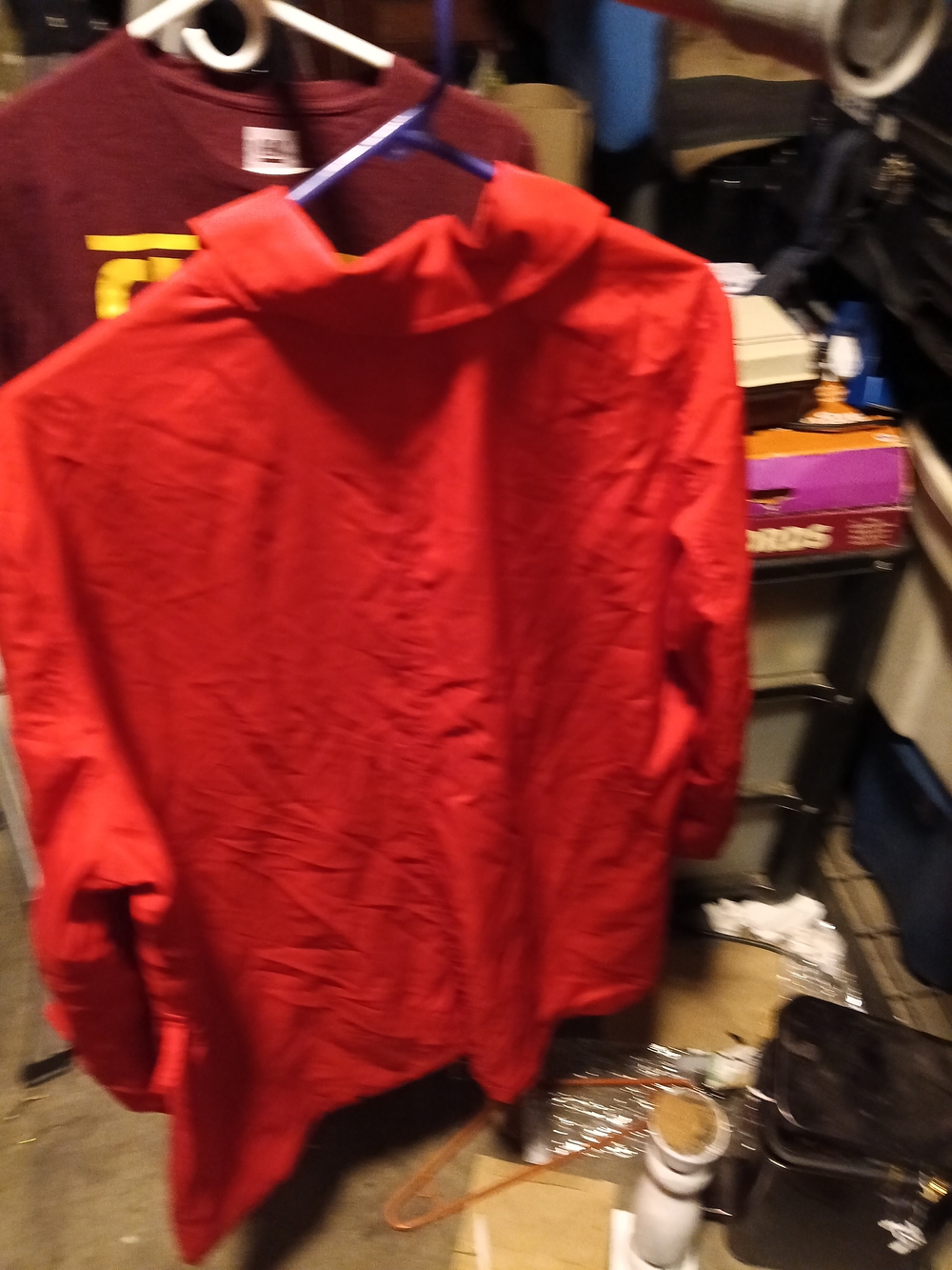 Blair Bright Red Women's Trench Coat - Picture 2 of 3